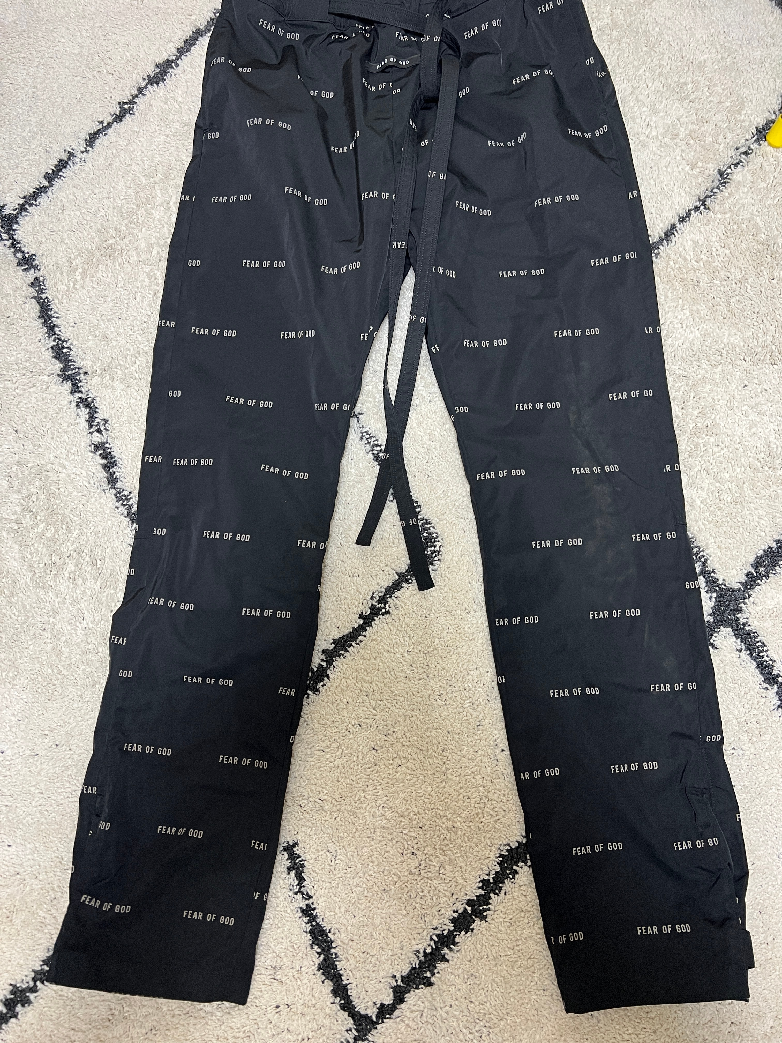  Fear Of God print baggy nylon pants