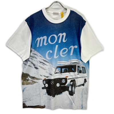 モンクレール 【GENIUS】×MERCEDES-BENZ BY NIGO 25SS SS T-SHIRT ホワイト コットン アーカイブフォトプリント Tシャツ L