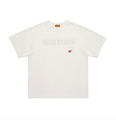 HUMAN MADE Heart Pocket T-Shirt "White"