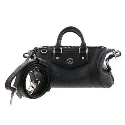 LOUIS VUITTON ルイ・ヴィトン LVバイカー ナノ ショルダーバッグ M14623 レザー ブラック レディース【中古】
