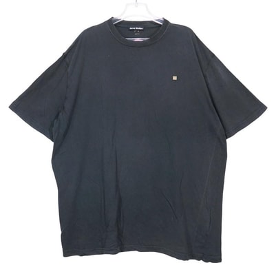 Acne Studios アクネストゥディオズ OVERSIZE T-SHIRT FA-UX-TSHI000079 CLO0105- オーバーサイズ Tシャツ ブラック ショートスリーブ 半袖 サイズL/XL
