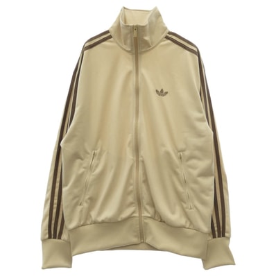 adidas アディダス KS2215 FIREBIRD TRACK TOP ファイヤーバード トラックトップ ロゴ ジャージ ジップアップ トラックジャケット ベージュ系 M【中古】