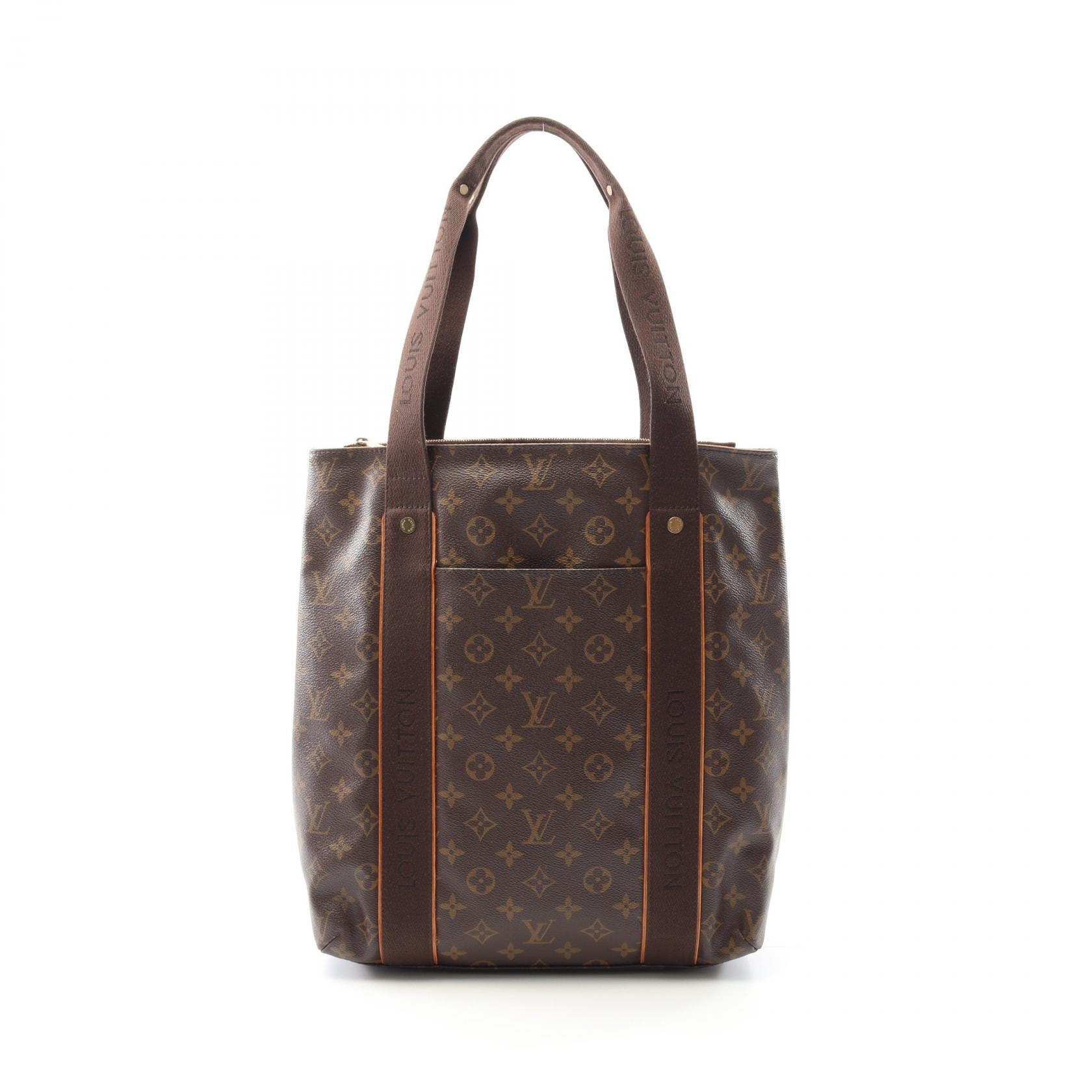 ルイ・ヴィトン LOUIS VUITTON カバ ボブール トートバッグ バッグ PVCコーティングキャンバス レザー モノグラム メンズ レディース ブラウン系 M53013 【中古】
