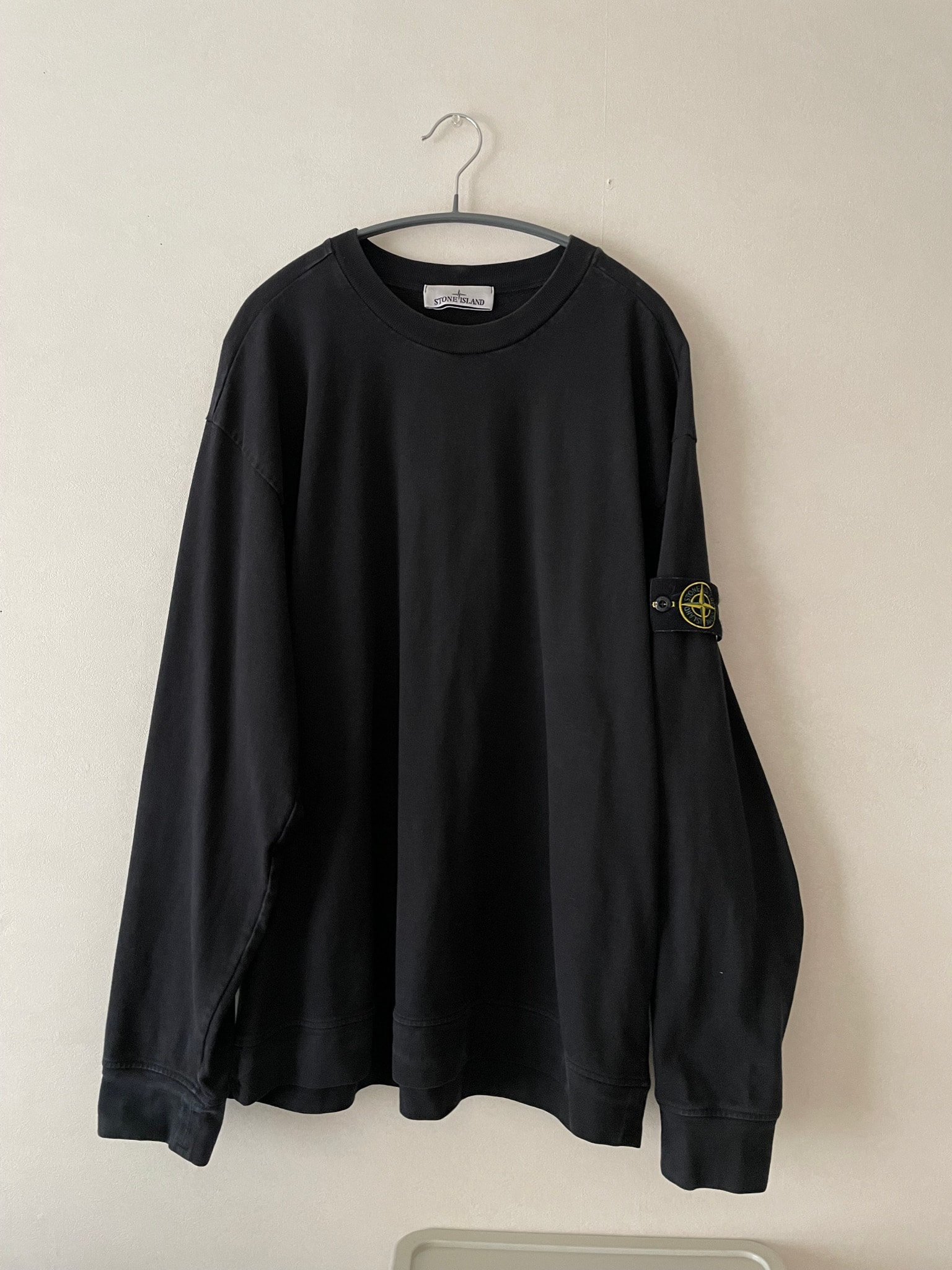 Stone Island Crewneck Sweatshirt with Logo "Black"