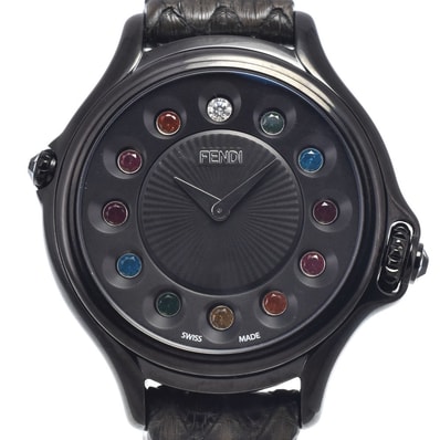 フェンディ FENDI 10500L クレイジーカラット チェンジ ジェムストーン クォーツ レディース 未使用品 箱・保証書付き 腕時計 Q#149197