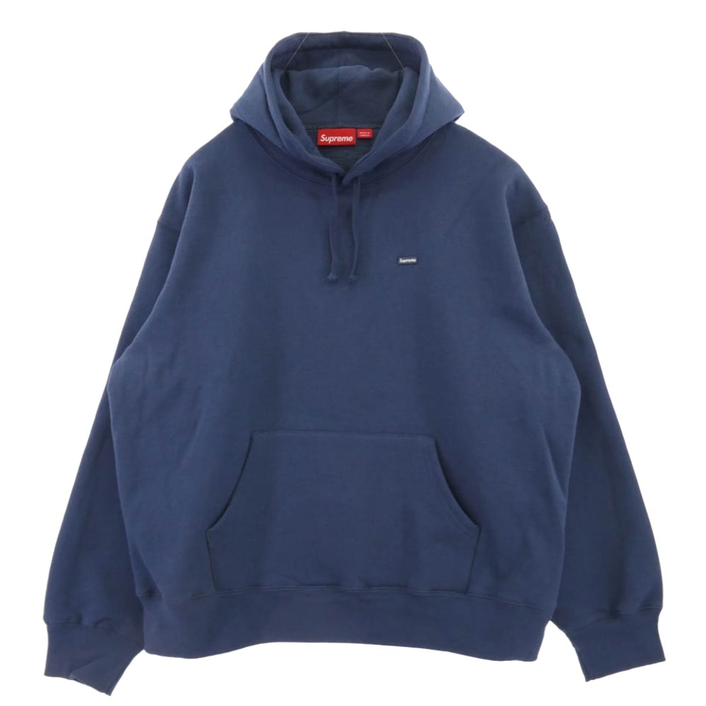 Supreme Small Box Hooded Sweatshirt "Navy"