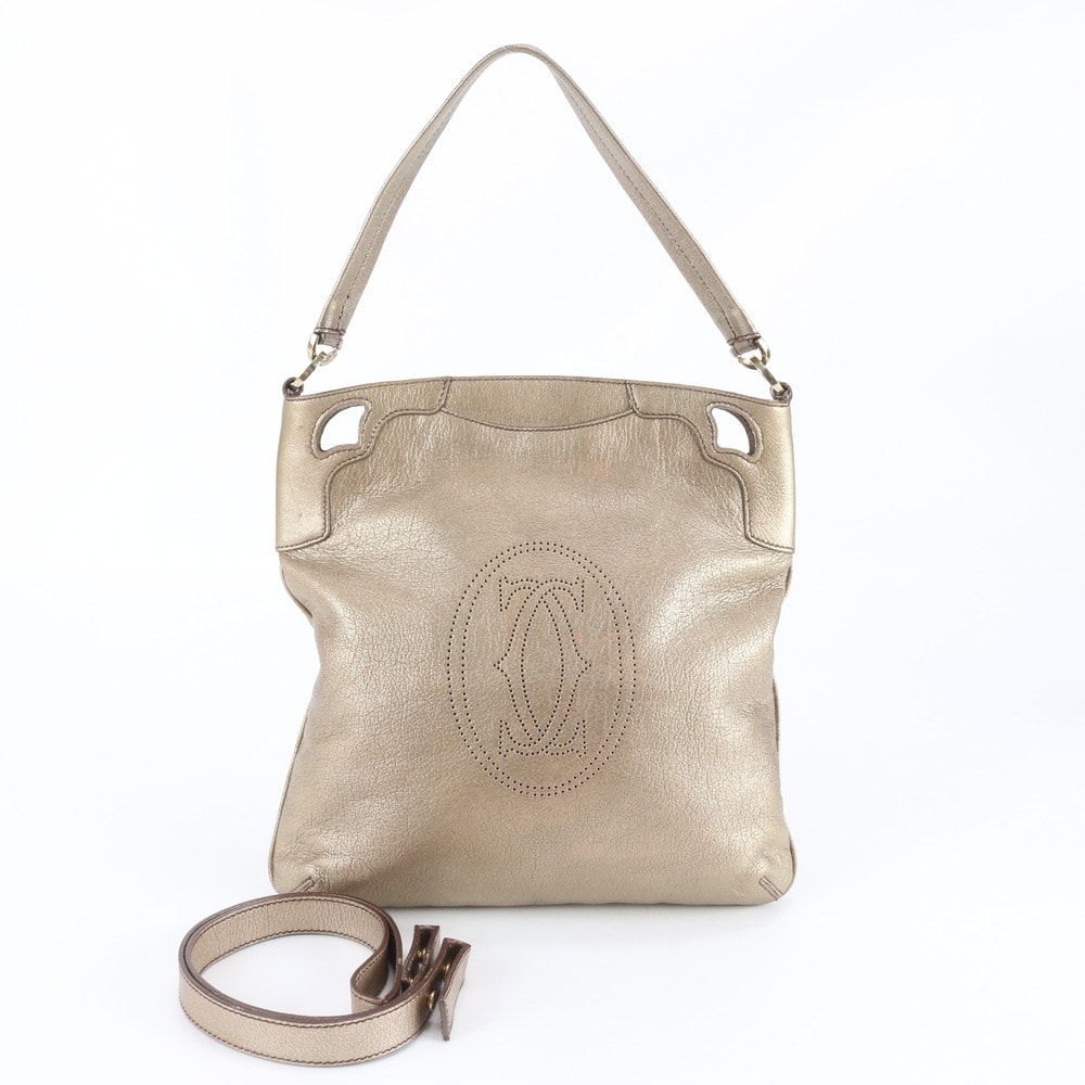 ■美品 カルティエマルチェロ ドゥ カルティエ ショルダーバッグ