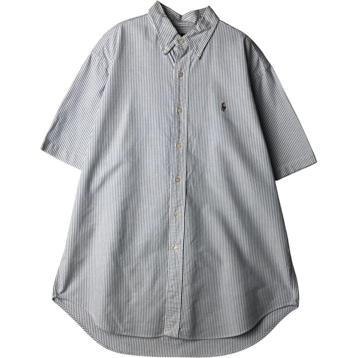 美品 RALPH LAUREN ラルフローレン CLASSIC FIT シャツ SP コットン100％ ボタンダウン ストライプ メンズ AY7052A18 古着 ラルフローレン Ralph Lauren CLASSIC FIT クラシックフィット