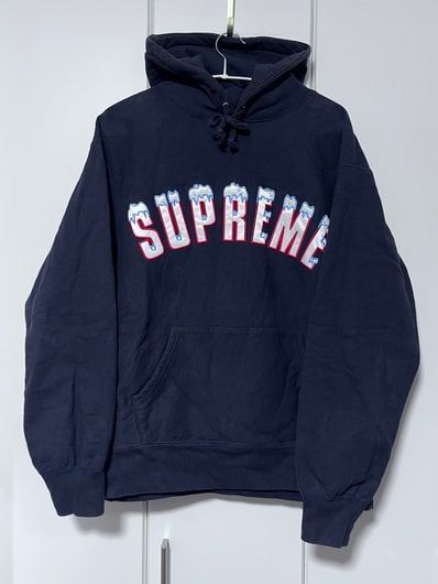 Supreme Icy Arc Hooded Sweatshirt "Navy"