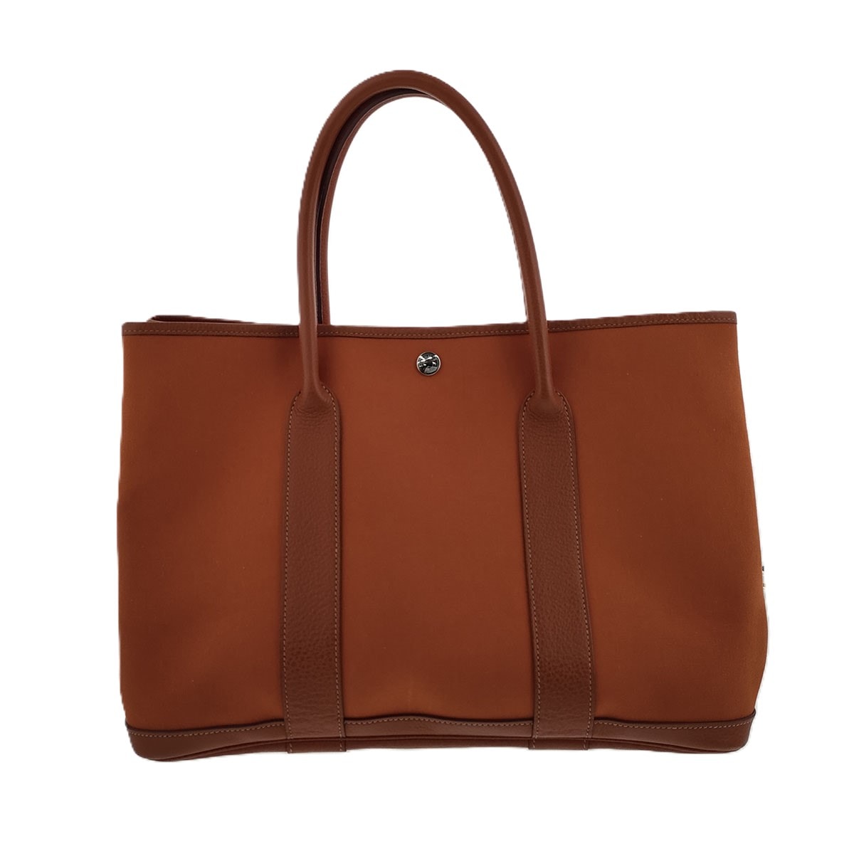 HERMES エルメス ガーデンパーティ 36 PM トートバッグ 038587CK ネゴンダ トワルオフィシエ オレンジ オレンジ □I刻印  レディース【中古】