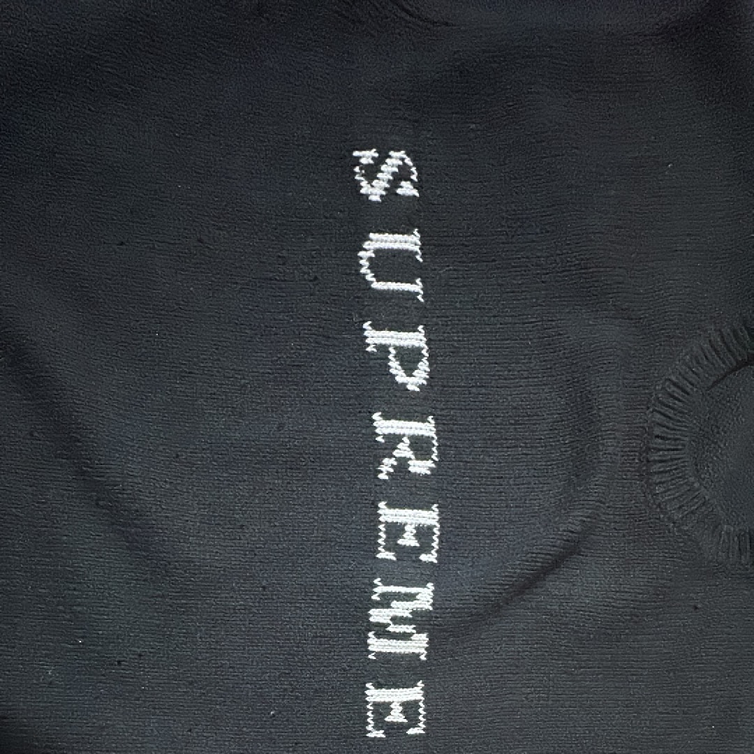Supreme Contrast Logo Sweater "Black"