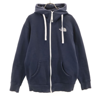 THE NORTH FACE ノースフェイス 長袖 リアビュー スウェット ジップパーカー M ネイビー NT11530 アウトドア