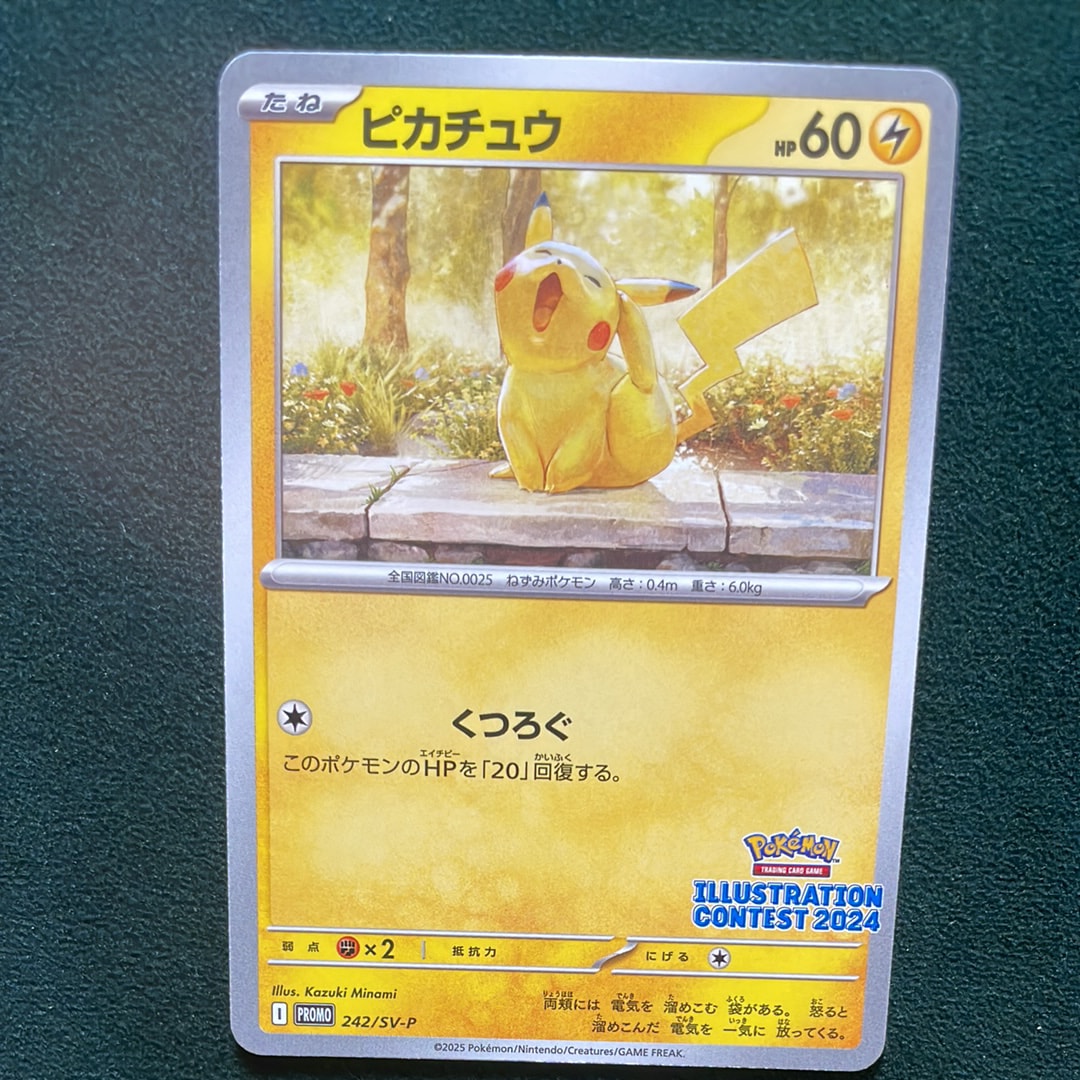 ピカチュウ [SV-P 242](プロモカードパック「イラストレーションコンテスト 2024 受賞作品プロモカード化記念キャンペーン」)
