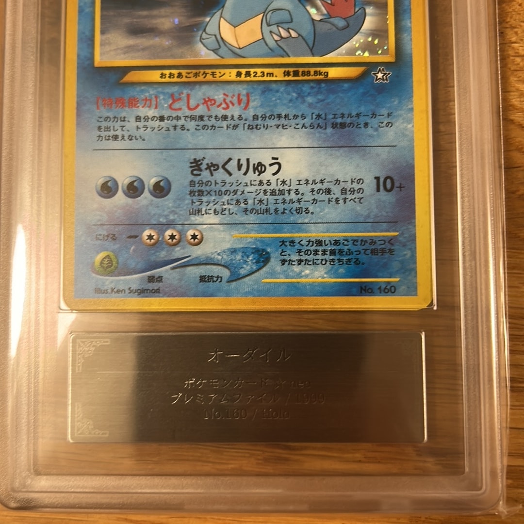 旧裏/PSA8】オーダイル プレミアムファイル PROMO 第1世代 旧裏/PSA8 旧裏/PSA8】オーダイル プレミアムファイル PROMO 第1世代 旧裏/PSA8