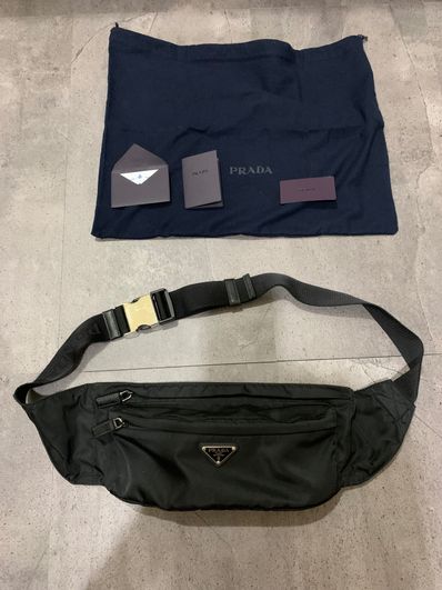 PRADA Nylon Belt Bag "Black"