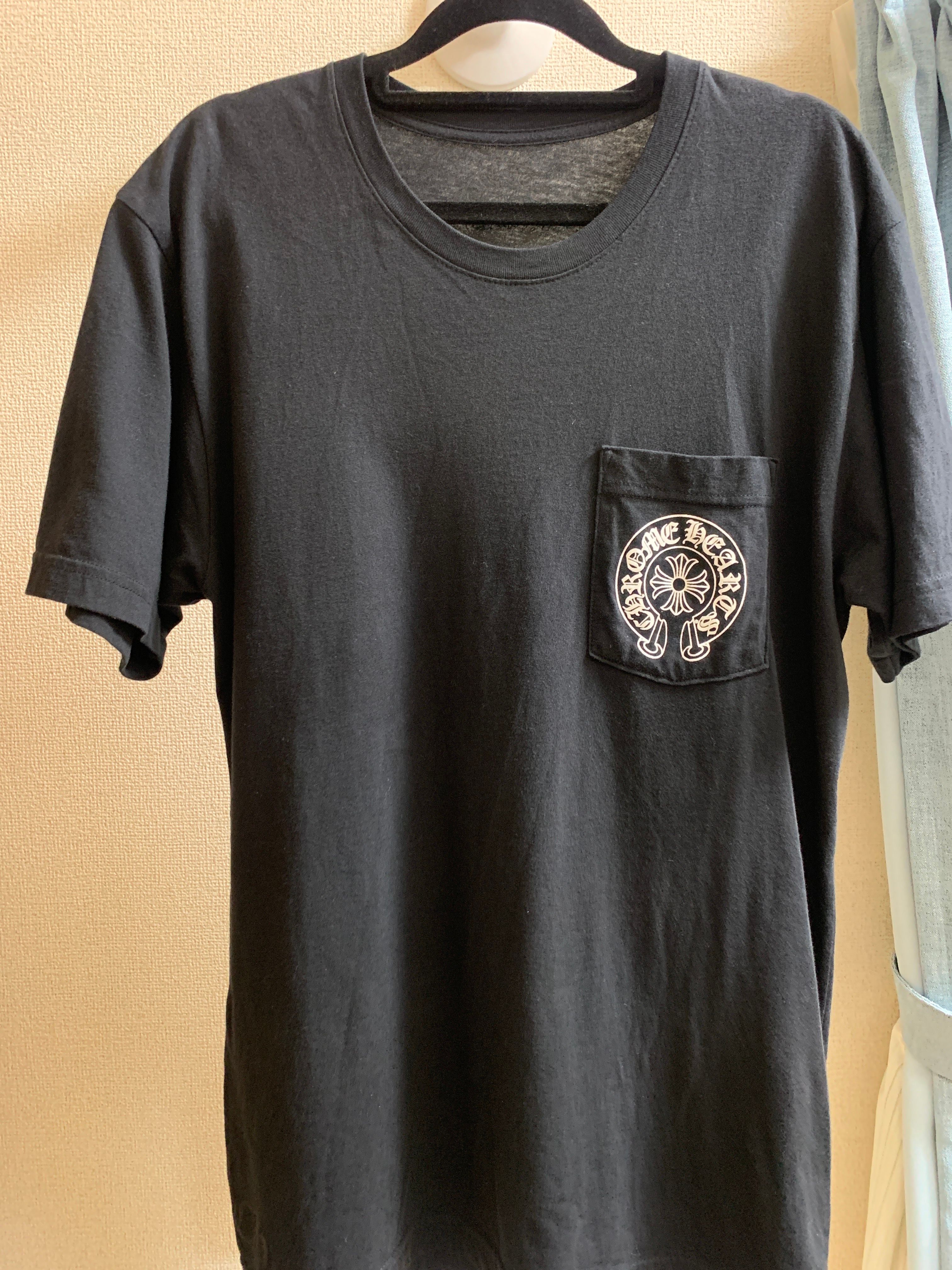 Chrome Hearts Horse Shoe Logo Pocket T-Shirt Fuck You Sleeve "Black"