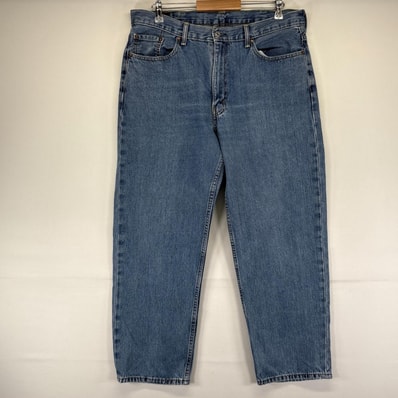 古着 リーバイス Levi's デニム パンツ デニムパンツ 550 テーパード ジッパーフライ 5ポケット 大きいサイズ W38×L30 ブルー系 メンズ