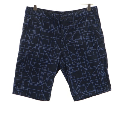 ARMANI EXCHANGE アルマーニエクスチェンジ 幾何学柄 ショートパンツ W31 ネイビー