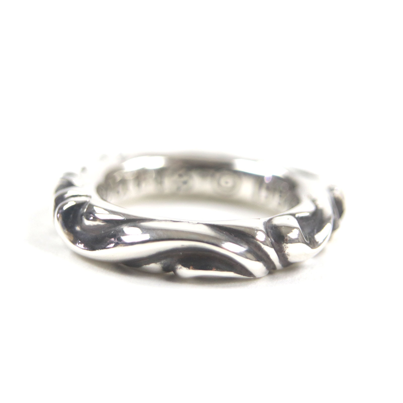 Chrome Hearts Scroll Band Ring "Silver"