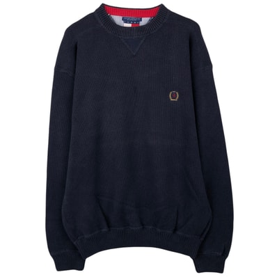 古着 トミーヒルフィガー TOMMY HILFIGER コットンニットセーター メンズL相当/eaa660013