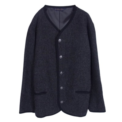 Brooks Brothers ブルックスブラザーズ ジャケット 100211759 ボイルドウール リバーシブルボタン チロリアン ジャケット ダークグレー系 L【中古】