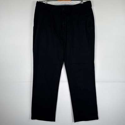 古着 ポロ・ラルフローレン POLO RALPH LAUREN チノパンツ ポロチノ ワンポイント スラックス 大きいサイズ w40 L32 ブラック メンズ