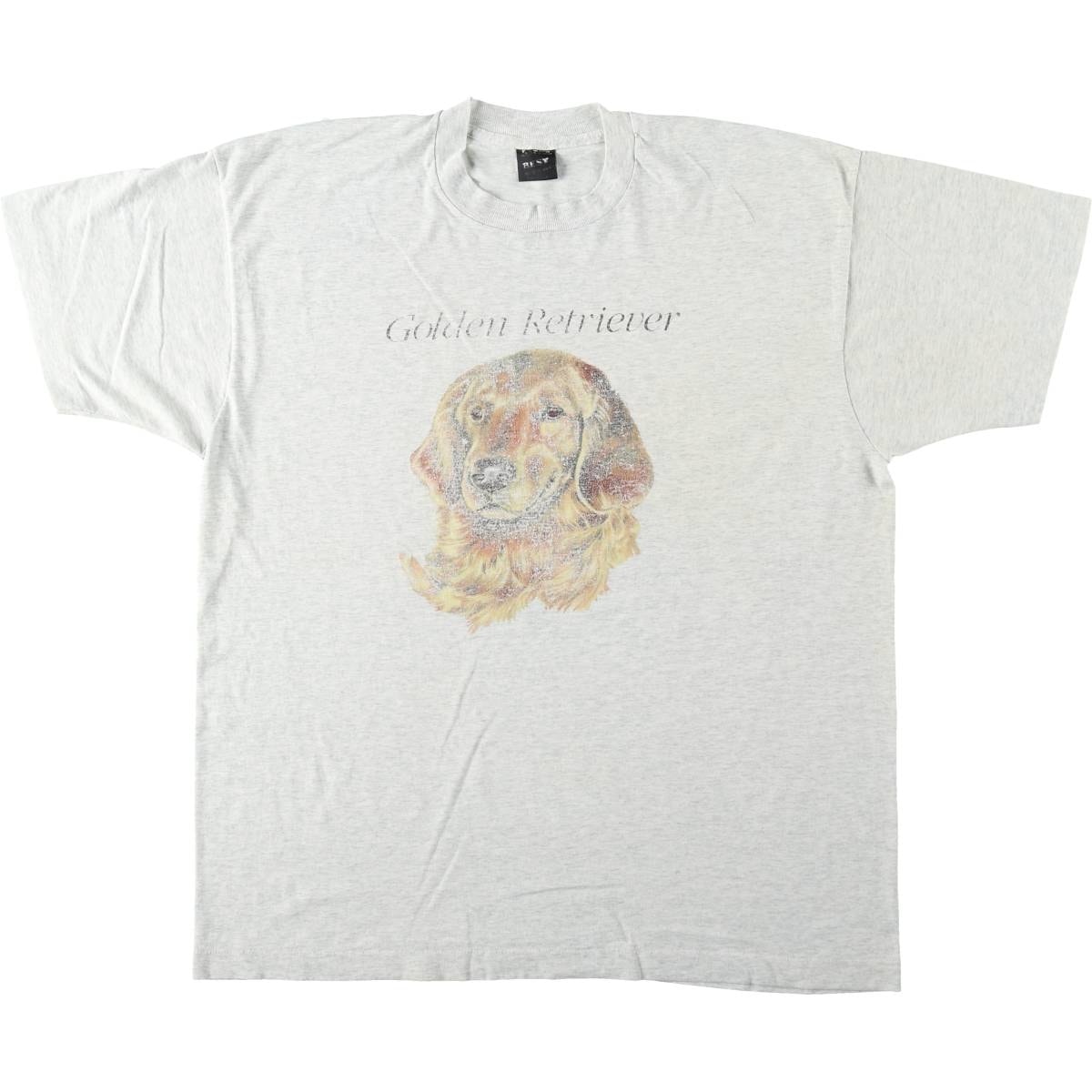 古着 90年代 フルーツオブザルーム FRUIT OF THE LOOM BEST GOLDEN RETRIEVER ゴールデンレトリバー 犬柄 アニマルTシャツ USA製 メンズXL相当 ヴィンテージ/eaa646518
