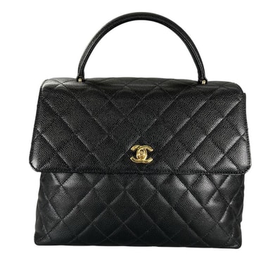 CHANEL シャネル ハンドバッグ マトラッセ トップハンドル ゴールド金具 7番台 ココマーク ゴールド金具 レディース 美品【中古品】