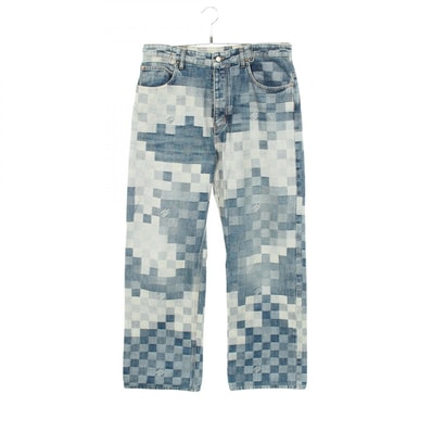 ルイ・ヴィトン LOUIS VUITTON ダミエ スケート デニムパンツ 衣料品 ボトムス コットン メンズ ブルー系 RM241 GCO HQD87W 【中古】