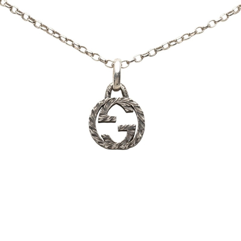 グッチ インターロッキングG ネックレス SV925 シルバー レディース GUCCI 【中古】