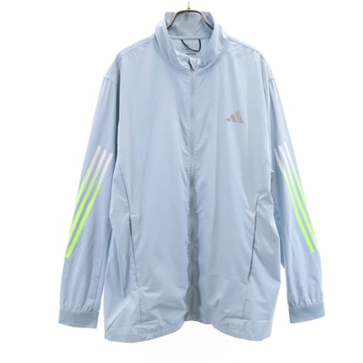adidas アディダス ウインドブレーカー 2XL 水色系 ビックサイズ
