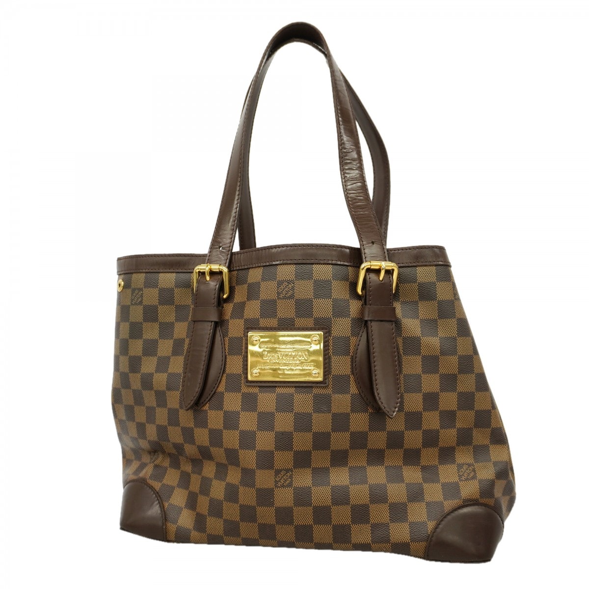 【6gd5267】ルイヴィトン トートバッグ ダミエ ハムステッドMM N51204 エベヌ【中古】レディース