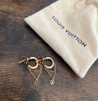 Louis Vuitton Nanogram Earrings "Gold"