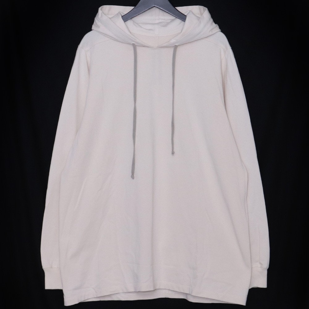 RICK OWENS コットンプルオーバーロングパーカー
