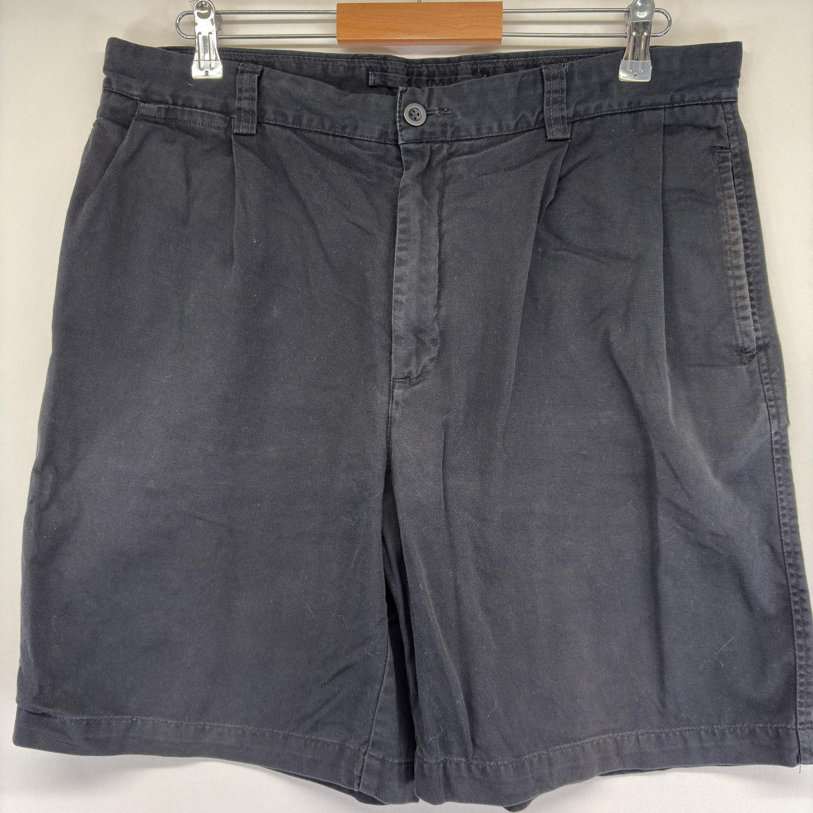 古着 ノーティカ NAUTICA ショートパンツ ワンポイントロゴ ハーフパンツ ワンポイント w36  ブラック メンズ