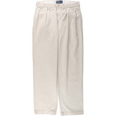 古着 ラルフローレン Ralph Lauren POLO by Ralph Lauren ANDREW PANT ツータック チノパンツ メンズw34相当/eaa682558