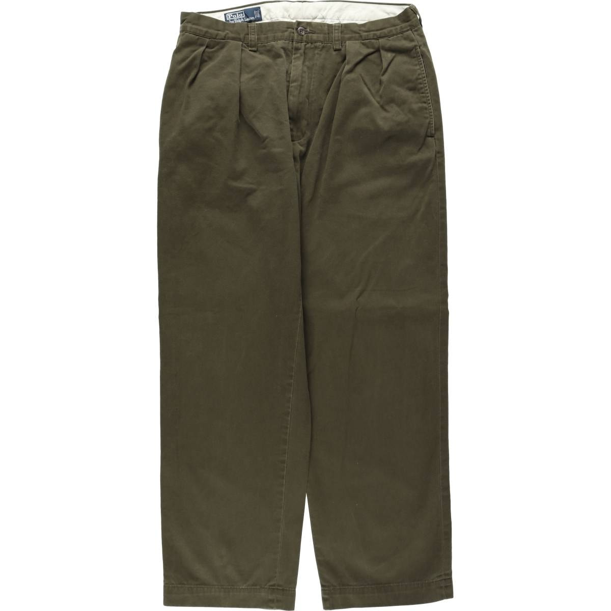 古着 ラルフローレン Ralph Lauren POLO by Ralph Lauren ANDREW PANT ツータック チノパンツ メンズw34相当/eaa631406