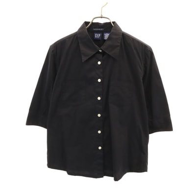 GAP ギャップ 5分袖 シャツ S ブラック