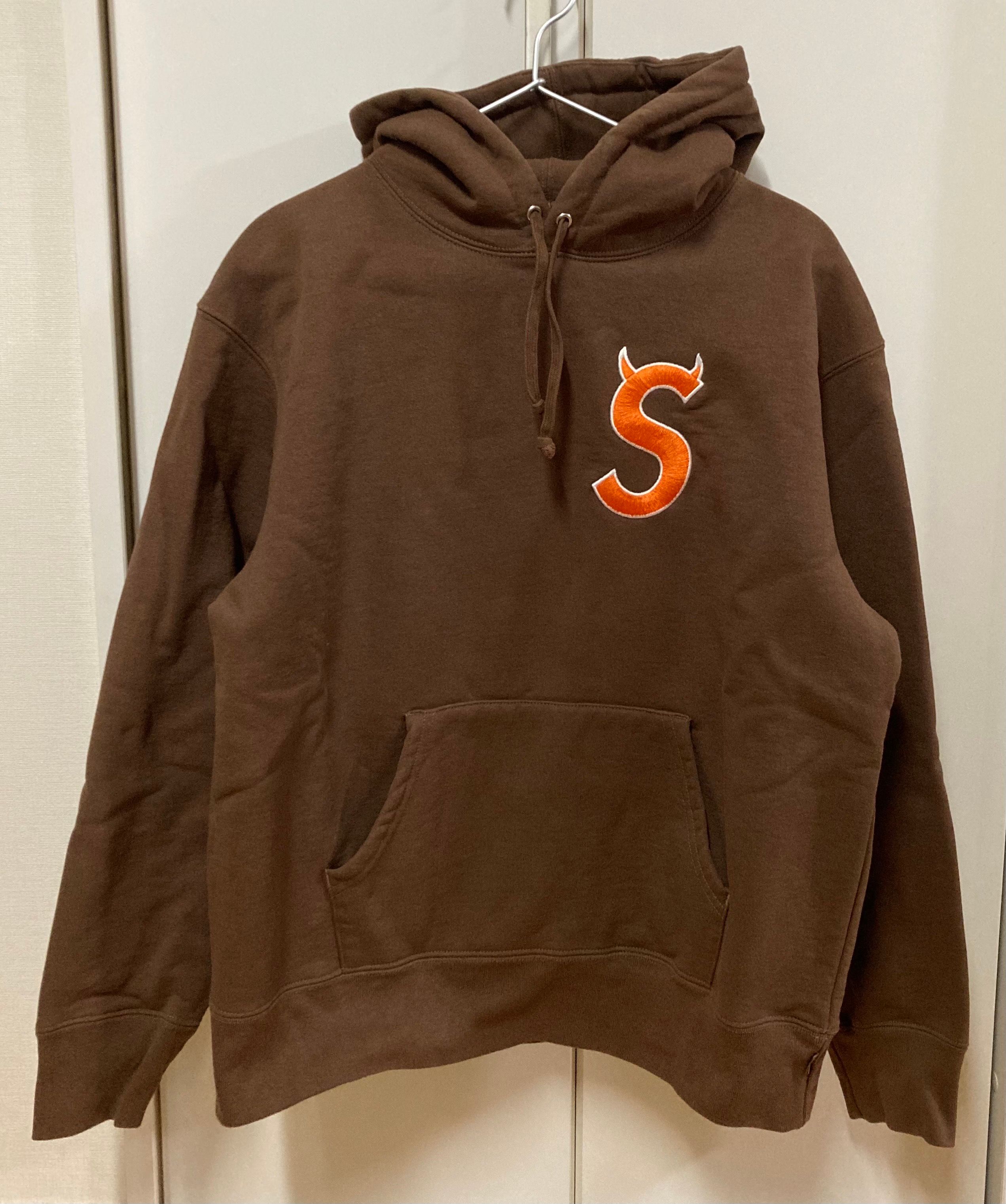 Supreme S Logo Hooded Sweatshirt "Brown" (22FW)