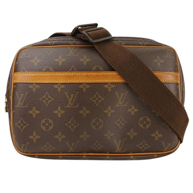 LOUIS VUITTON ルイ・ヴィトン リポーターPM ショルダーバッグ M45254 モノグラム ブラウン レディース【中古】