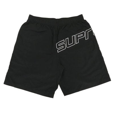 Supreme シュプリーム 24SS Curve Nylon Short カーブ ナイロン ロゴ ショーツ ハーフパンツ ブラック系 M【極上美品】【中古】