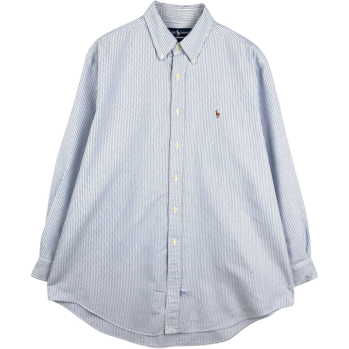 古着 ラルフローレン Ralph Lauren 長袖 ボタンダウンストライプシャツ メンズXL相当/eaa676547