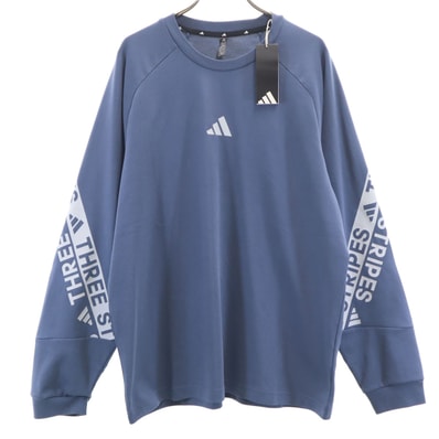 未使用 adidas アディダス 長袖 Tシャツ L ネイビー系 ロンT