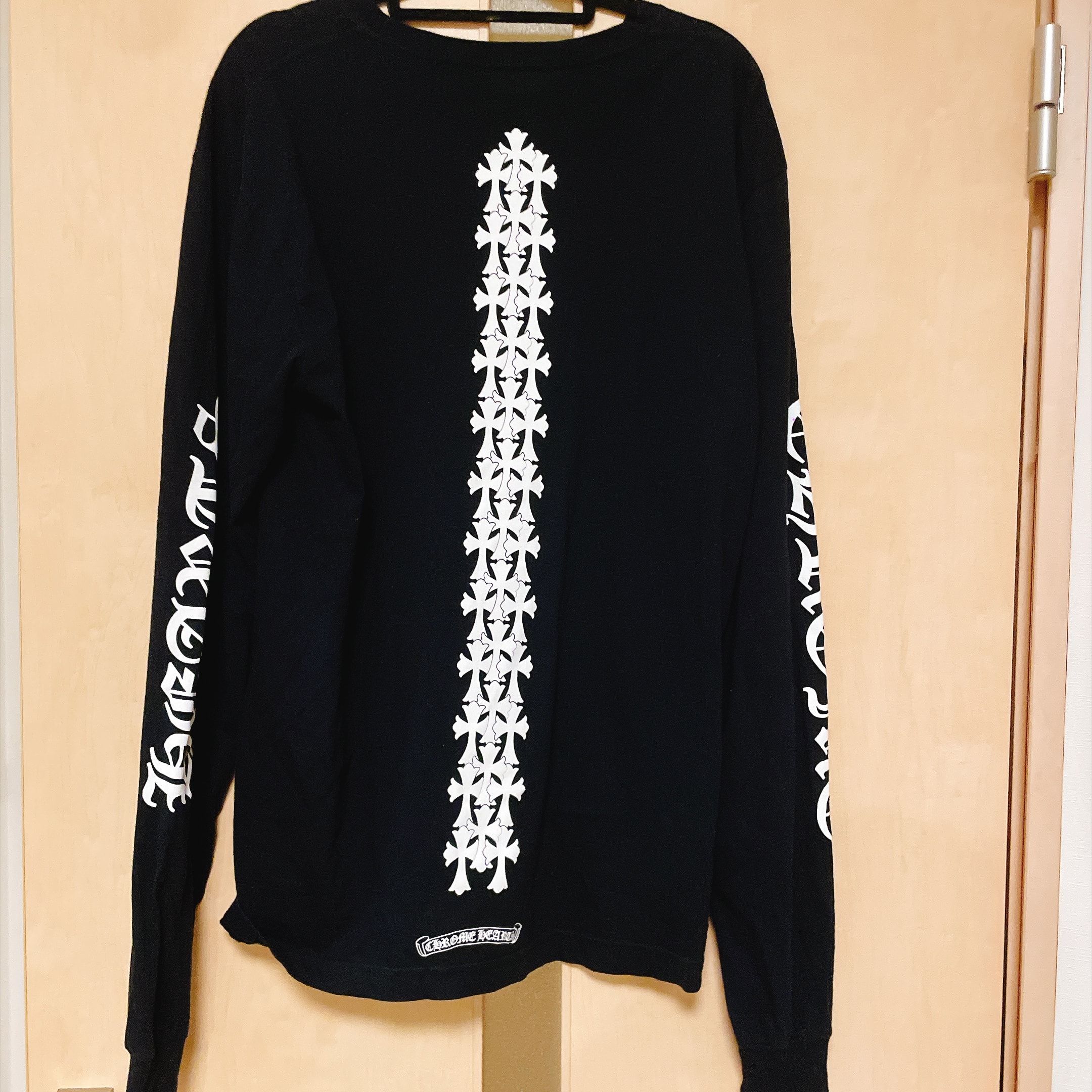 Chrome Hearts Cemetery Cross Tire Tracks L/S T-Shirt "Black"