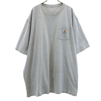 Carhartt カーハート K87 半袖 Tシャツ グレー 無地 ポケT ビッグサイズ