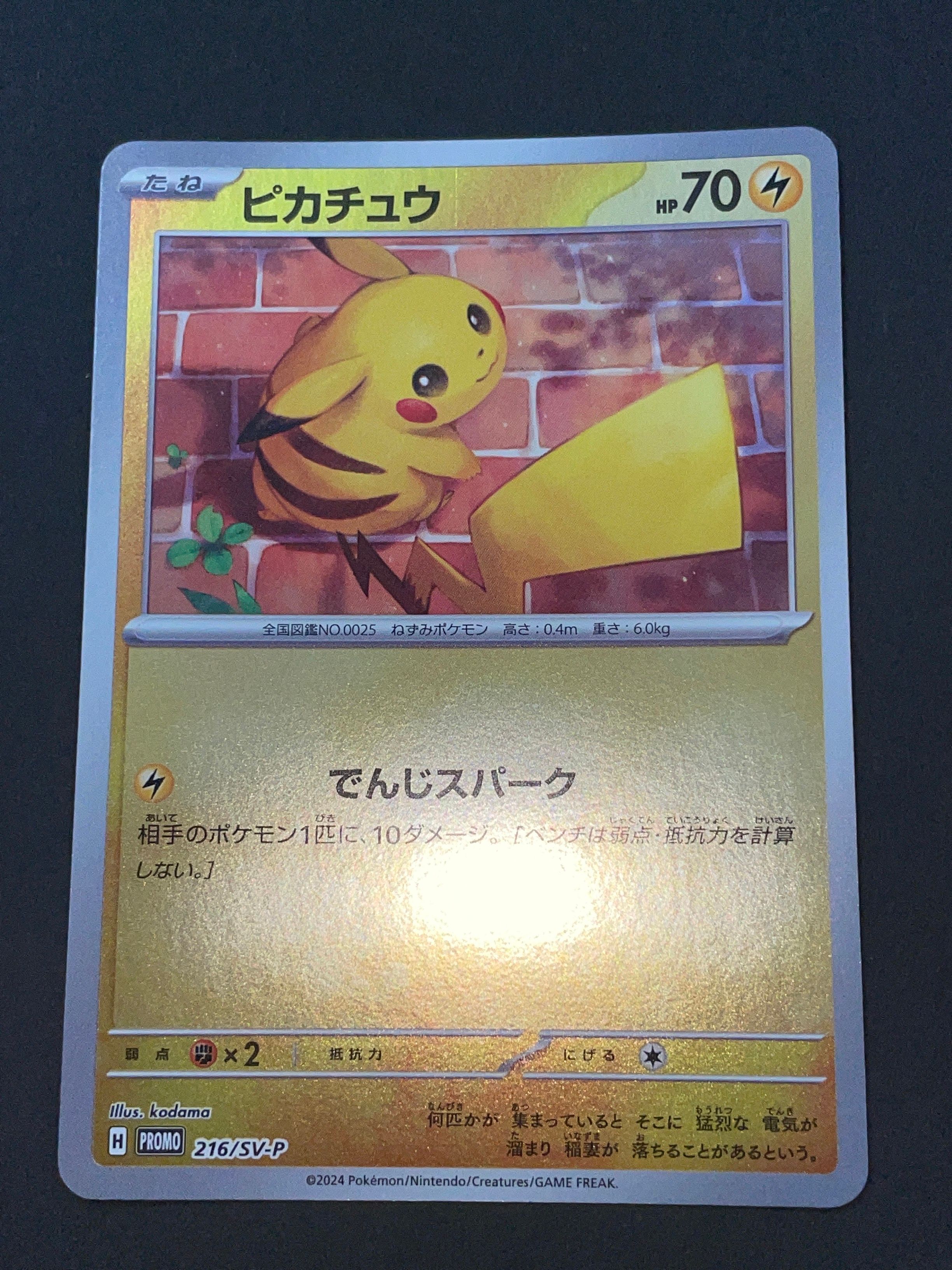ピカチュウ P [SV-P 216](プロモカードパック「ポケカの夏がキタ!プロモカードGetキャンペーン!」)
