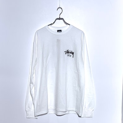 Stussy Stock Paris LS Tee "White"
