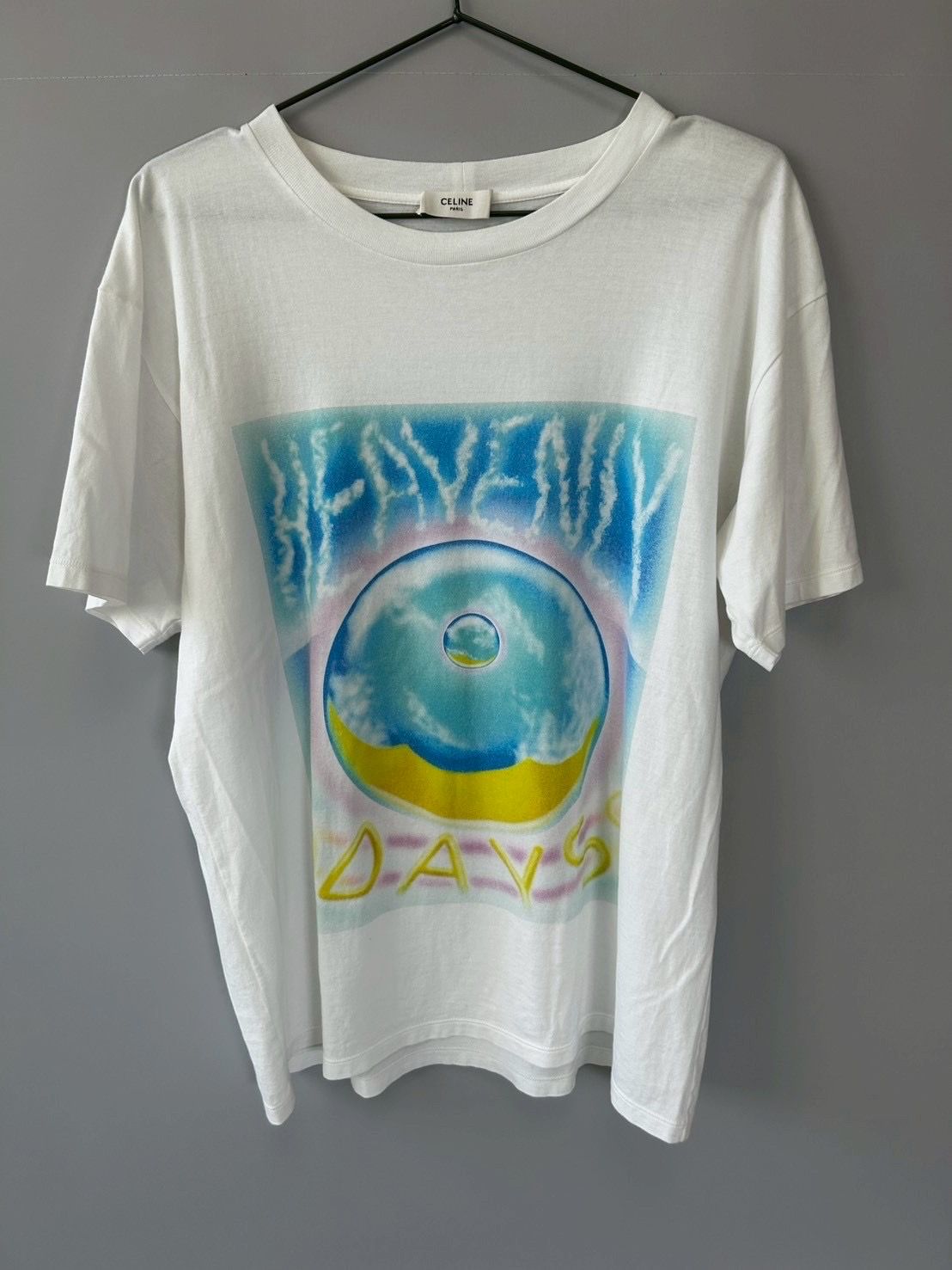 極美品CELINE×MARCELO LAVIN エディ期 プリントTシャツ/37