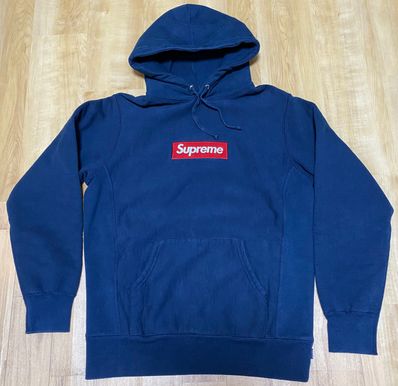 Supreme Box Logo Hooded Sweatshirt "Navy" (12FW)