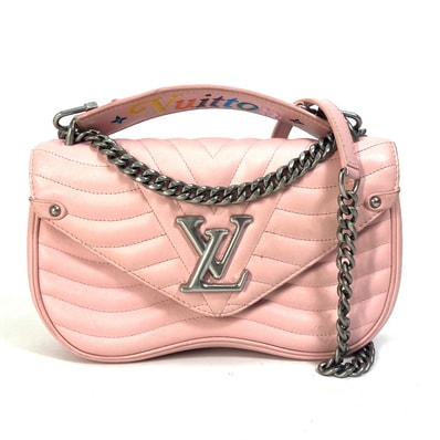 ルイヴィトン LOUIS VUITTON ニューウェーブ チェーンバッグ MM M51944 斜め掛け 2WAY ハンドバッグ ショルダーバッグ レザー ピンク
